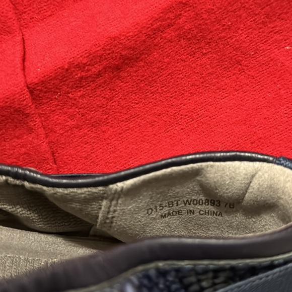 Cole Haan Zerogrand Navy Blue Snakeskin, Leather Ballet Flats - Picture 10 of 11